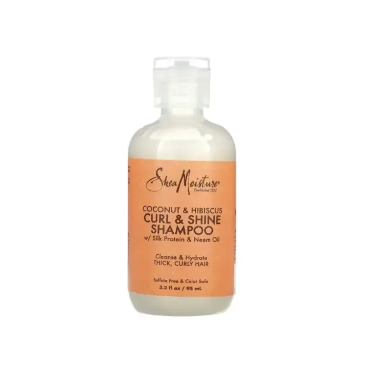 Curl & Shine Shampoo Thick Curly Hair Coconut & Hibiscus Travel Size