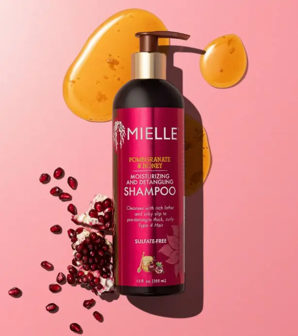 Pomegranate & Honey Detangling Shampoo – sulfate-free formula for Type 4 hair, enriched with honey & babassu oil.