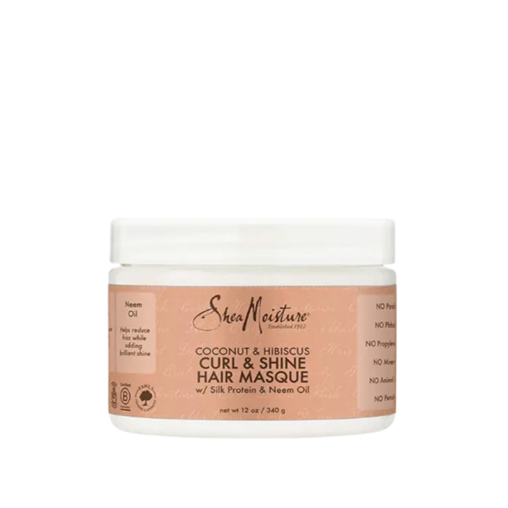 Shea Moisture Coconut & Hibiscus Curl & Shine Hair Masque 340gm
